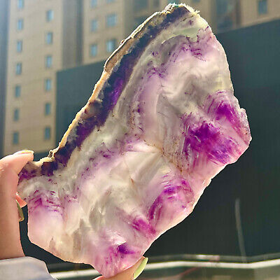 766G Natural beautiful Rainbow Fluorite Crystal polishing stone specimens cure