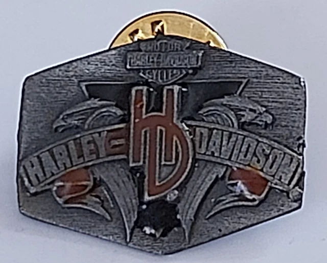 Vintage Harley Davidson Motor Cycles Pin Eagles ESTATE