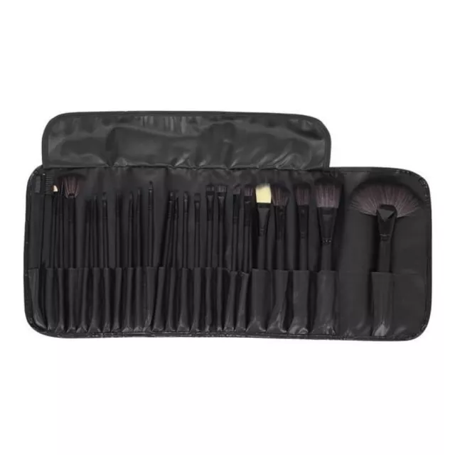 Set 24 Pennelli per Make Up Trucco Pennello Liquido Polvere Ombretto + Custodia 5