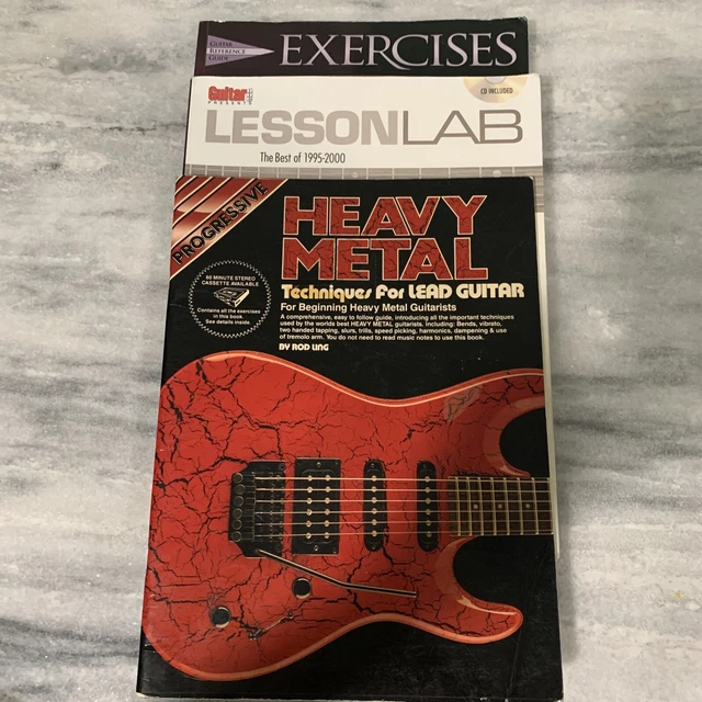 Guitar Techniques Lessons & Exercises (see Photos For Titles/ CD & Cassette Miss