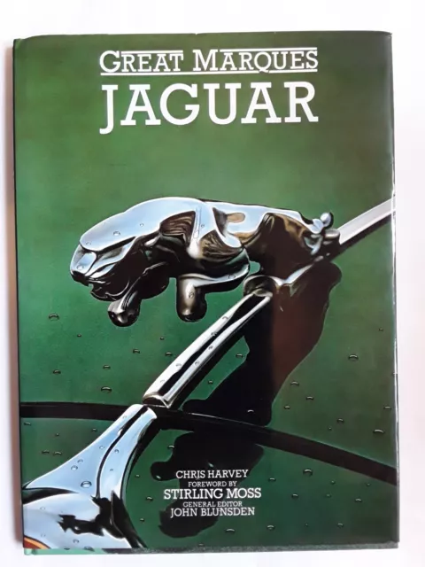 Vintage (1982) Great Marques Jaguar Hardback Book By Chris Harvey.