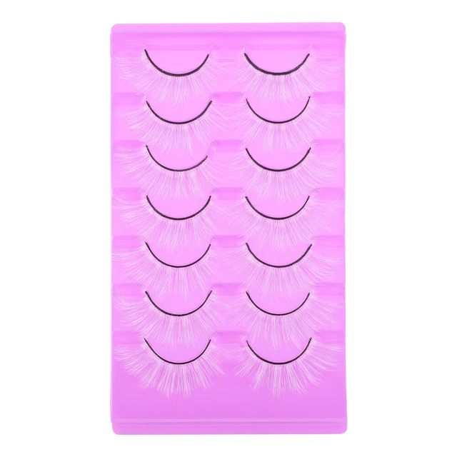 7 pares de pestañas artificiales para la fiesta chicas falsas natural
