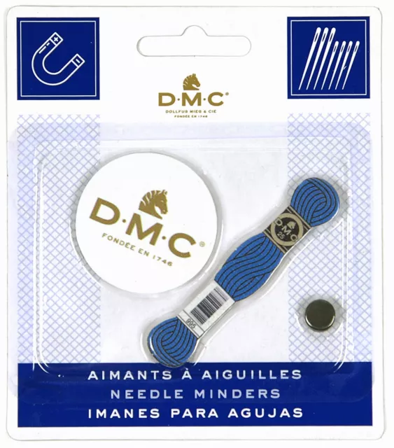 3 Pack DMC Magnetic Needle Minders 2/Pkg-DMC Logo and Skein U1986L3