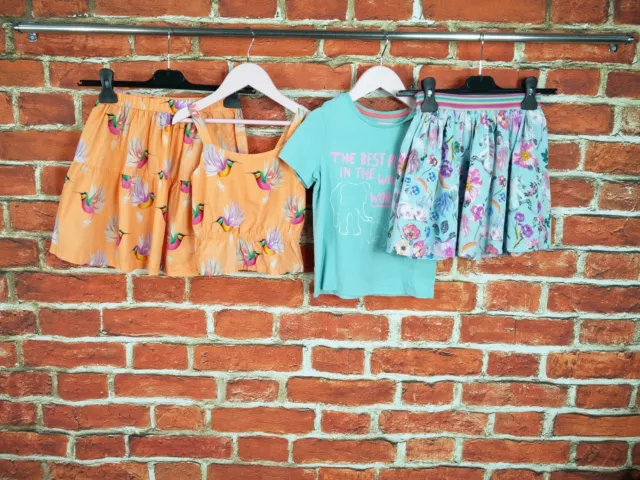 Girl Bundle Age 5-6 Years Monsoon M&S H&M Skirt Tee Top Co-Ord Set Unicorn 116Cm