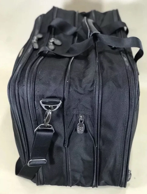 Used Dakota by Tumi Black 22” Exp Carry On Garment Bag Overnighter Briefcase 9