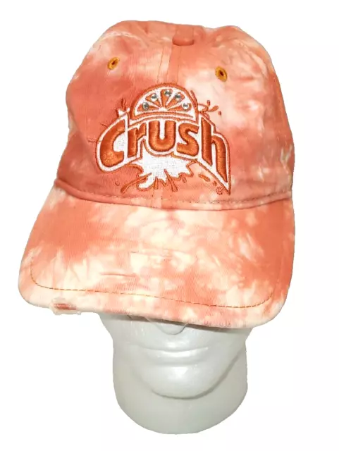 Orange Crush Cap Distressed Jeweled Tie Dye Soda Jewels Beach Ocean Hat Women’s