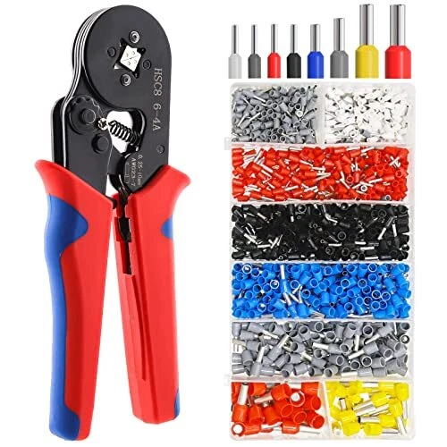 LUZOON Sertissage Embout, Embout de Cablage 1250 Cosses 0,5-10mm² Pince à Ser...