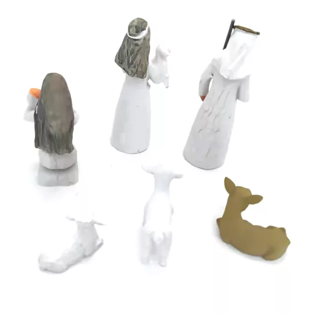 6x Figuras de Natividad Set Estatua para decoración casera pintada a mano