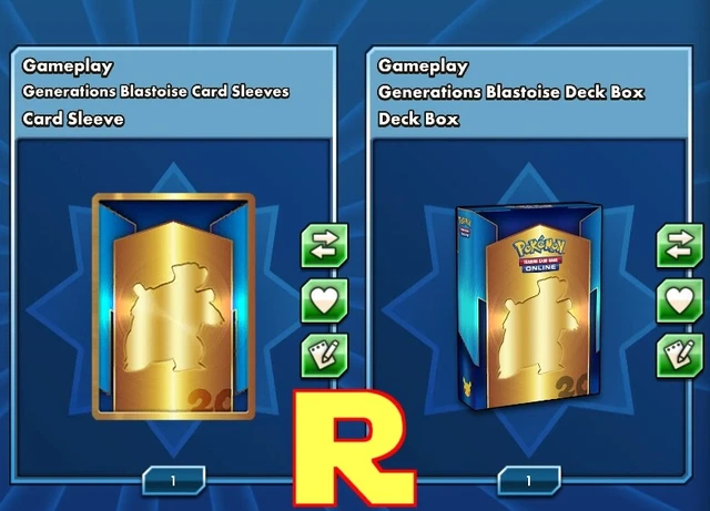 GENERATIONS BLASTOISE SLEEVES & Deck Box Pokemon TCG Online (ptcgo in Game)  EUR 4,50 - PicClick FR