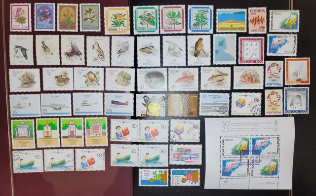 Lot13 Block & Briefmarken Portugal Postfrisch + Gestempelt Paare Motive Shipping