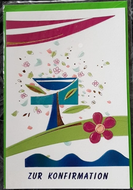 Piccadilly Greetings Glückwunschkarte Zur Konfirmation – 20,3 X 15,2 Cm – Hochwertig, Mit Umschlag, In UK Designt