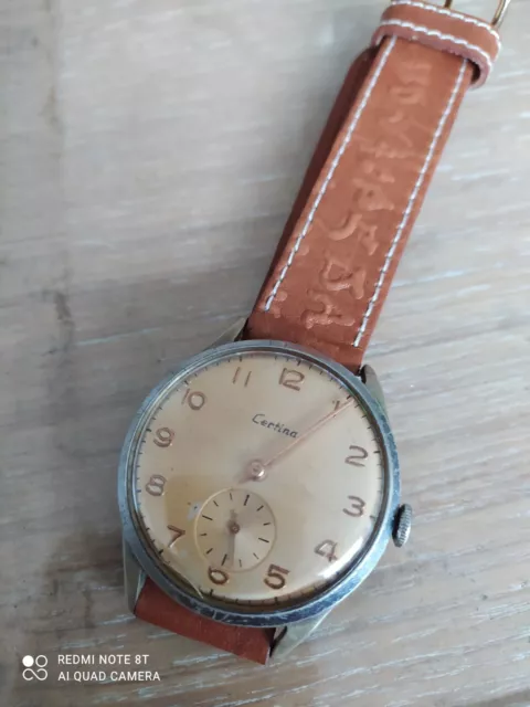 CERTINA WATCH MANUAL KF 330 . LARGE 37 mm