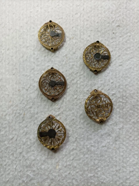 Lot De 5 Coqs De Montre à Gousset Ancienne - 18ème Siècle, Mécanique, Bel état