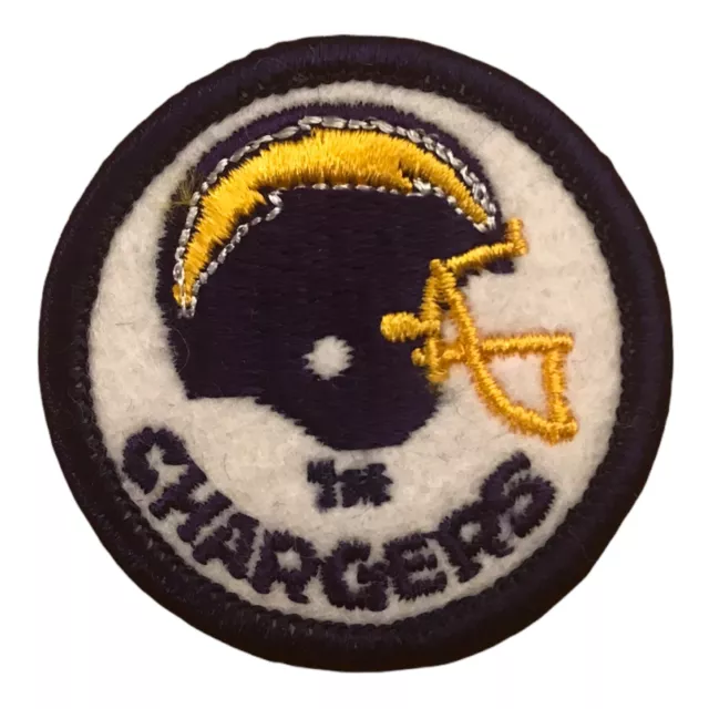 1974-87 San Diego Chargers Nfl Football Vintage 2" Round Helmet Logo Team Patch