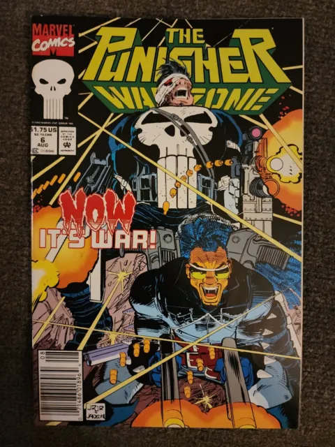 The Punisher: War Zone #6 Newsstand Cover (1992-1995). Box J