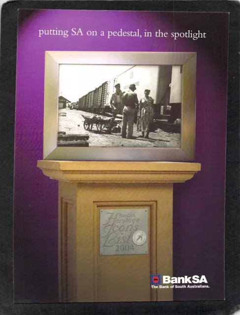 S0920 Australia SA Bank SA Heritage Icon Tea & Sugar Train postcard