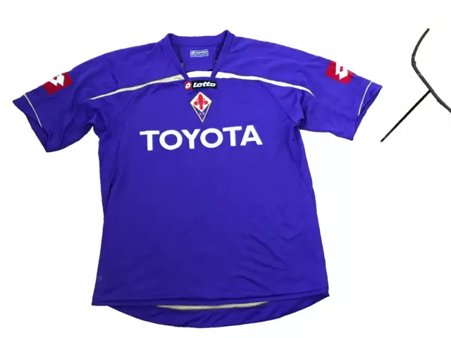 Fiorentina football shirt 42" 2009/10  Retro Soccer Lotto Vintage Jersey