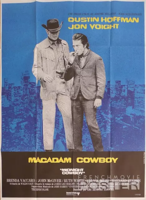 Midnight Cowboy - Hoffman / Voight / Gay - Original Large French Movie Poster