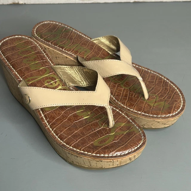 Sam edelman romy deals wedge flip flops