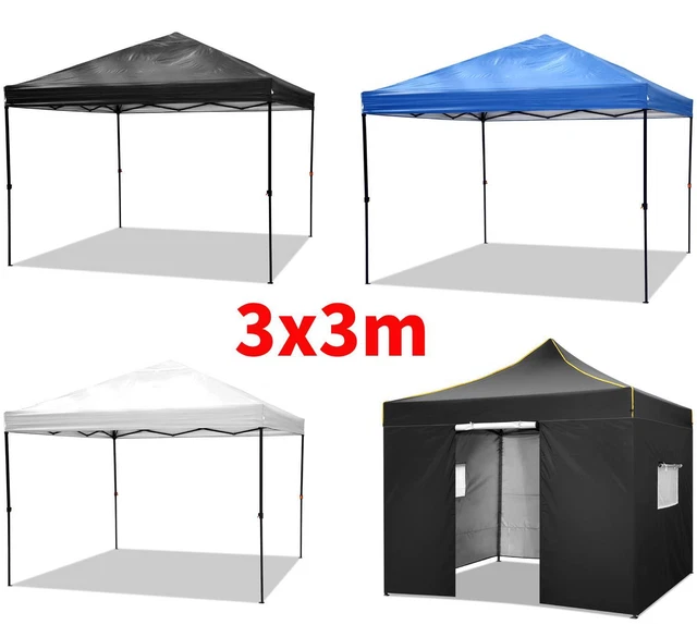 Stabil Pavillon 3x3m Faltpavillon Wasserdicht Popup Gazebo Partyzelt UV-Schutz 5