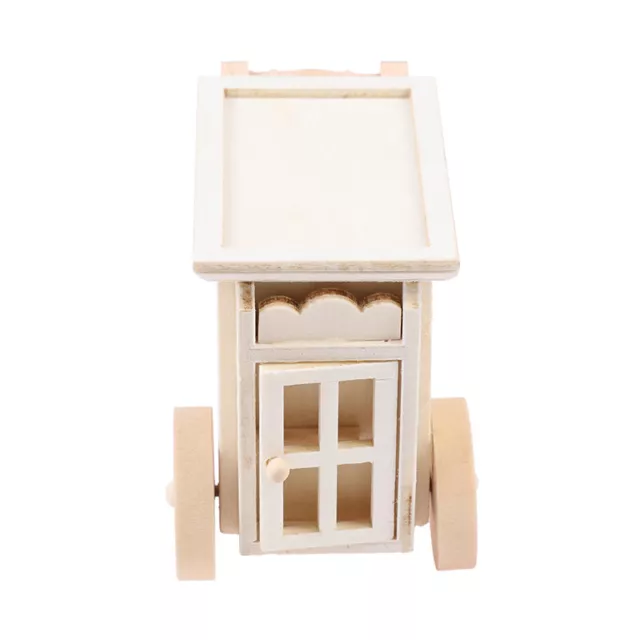 1:12 Dollhouse Miniature Restaurant Kitchen Trolley Dining Cart Doll Decor  WF