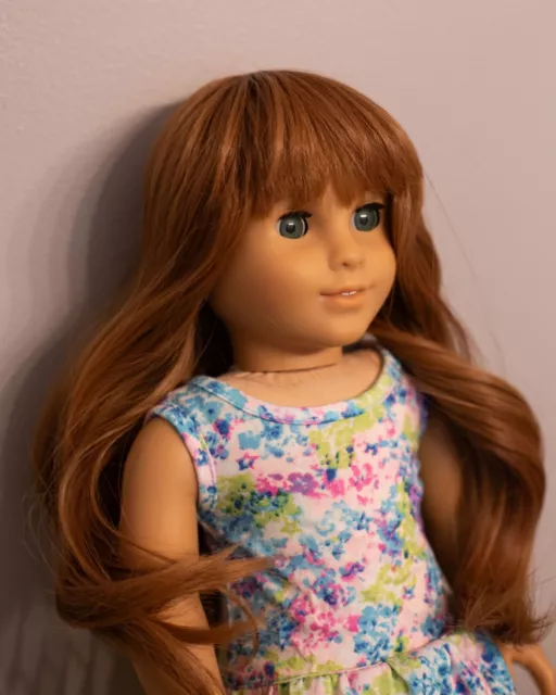 American Girl Doll Custom OOAK: Marie Grace Mold/Eyes, Auburn Wig with Bangs