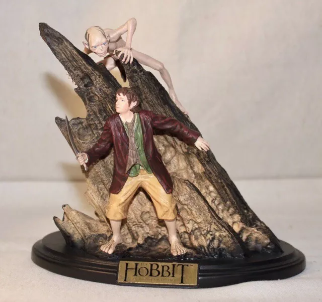 Statue Bilbo et Gollum Smeagol Weta Sideshow LOTR Lord of the rings