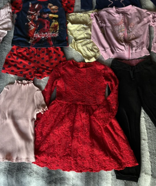 Pacchetto abbigliamento ragazze età 5-6 anni River Island, Ted Baker, Miraculous #07 2