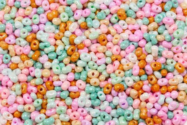 Perles En Tourmaline Multicolore - Lot De 50 Pièces - Rocailles Chips 3-8mm Pour Création De Bijoux