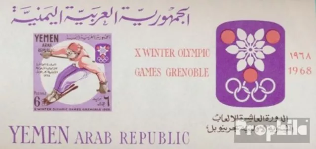 Yemen del Nord (Arab Repubblica.) Block 62 (completa edizione) MNH 1967 Olympics