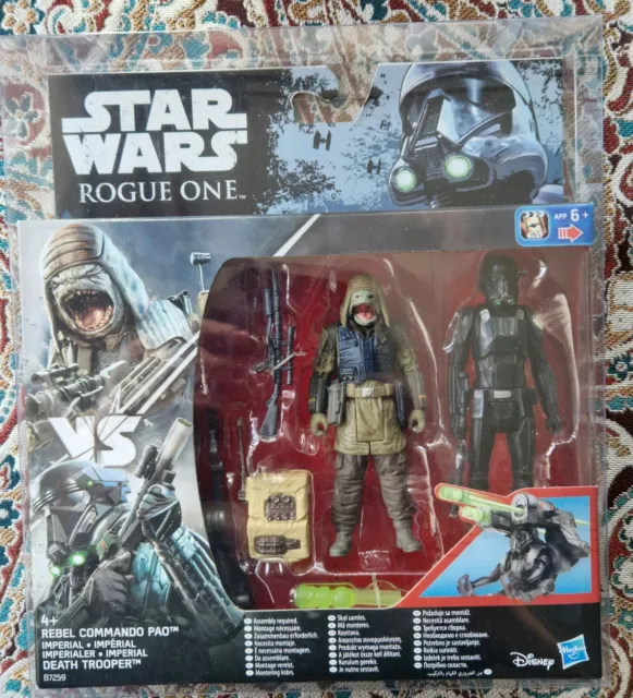 Star Wars Rogue One Rebel Commando Pao & Imperial Death Trooper Deluxe Pack