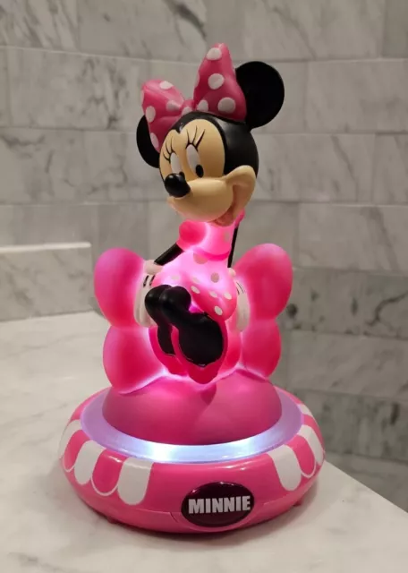 Minnie Mouse Disney LED Night Light Pink Polka Dot Peachtree Plaything FREE SHIP