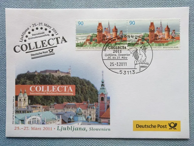 Ersttagsbrief Collecta Ljubljana Slowenien März 2011 1000 Jahre Burg Tangermünde