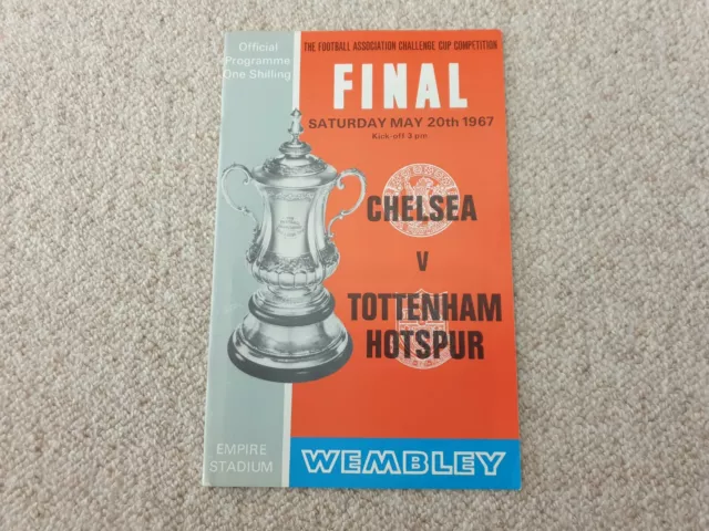 Fa Cup Final Original Programme 1967 Chelsea V Tottenham Hotspur