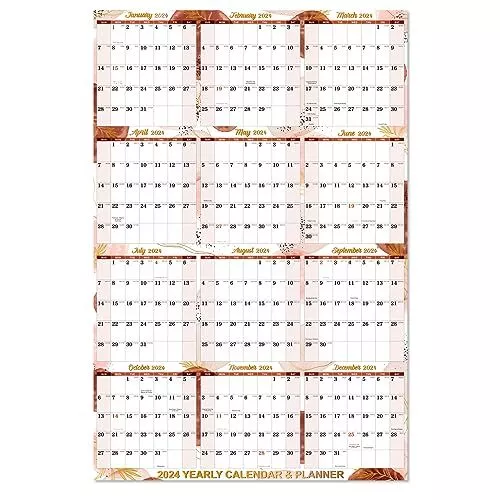 2024 YEARLY WALL Calendar Yearly Wall Calendar 2024 January 2024