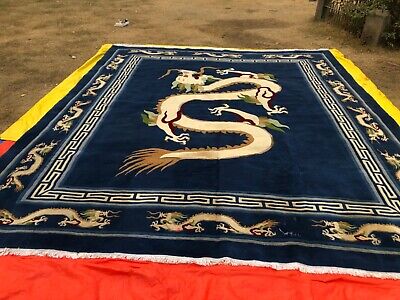 Hand Knotted large Beautiful Tibetan Rug 12x14 Ft