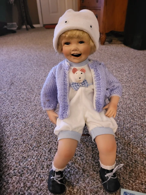 Duck house heirloom porcelain doll