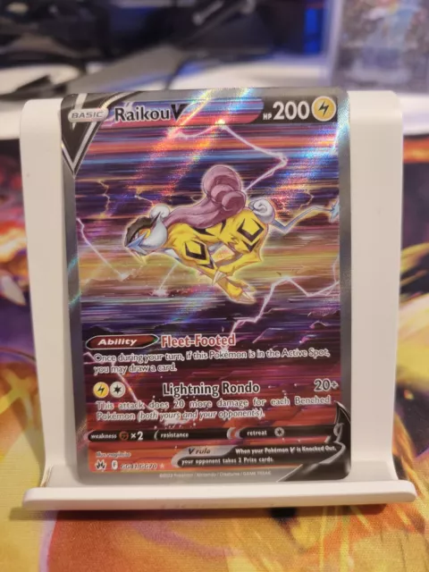 Pokémon TCG Raikou V Crown Zenith: Galarian Gallery GG41/GG70 Holo