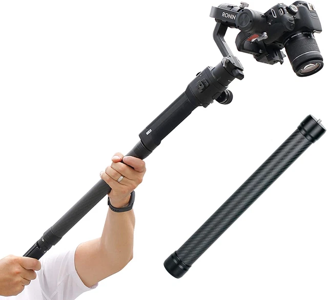 DH10 Upgrade Gimbal Extension Pole Carbon Fiber Bar Lightweight but Strong 1/4"