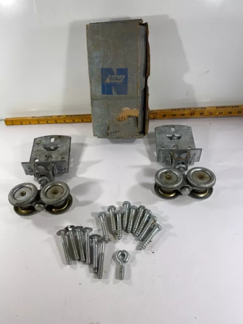 National Mfg Barn Door Hangers Trolley Rollers No 53 Bolts Sliding Manufacturing