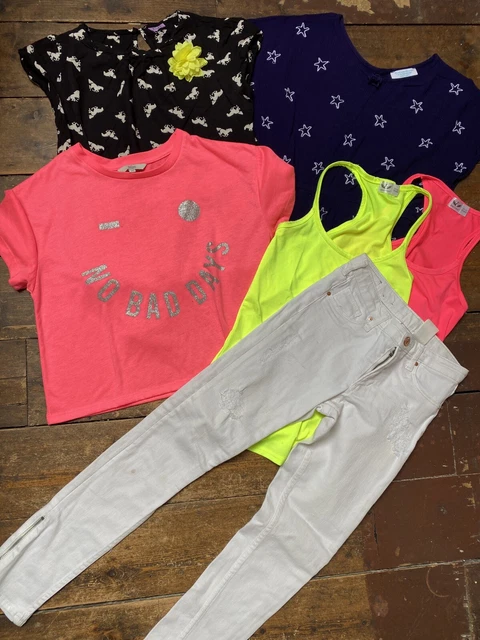 T-shirt top jeans estivi H&M per ragazze età 11-12 anni