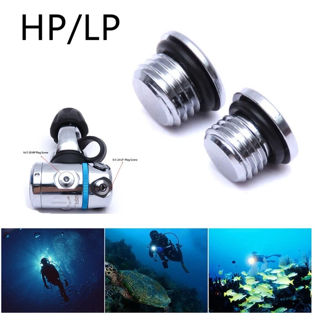 Hot Sale Regulator Scuba Diving Screw High/Low Pressure 3/8-24 7/16-20