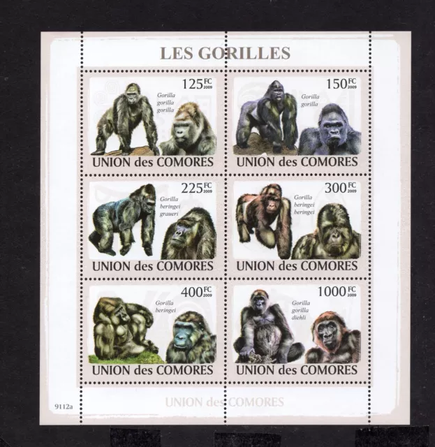 Comoros 2009 mini sheet of stamps Mi#2142-2147 MNH CV=13.2$