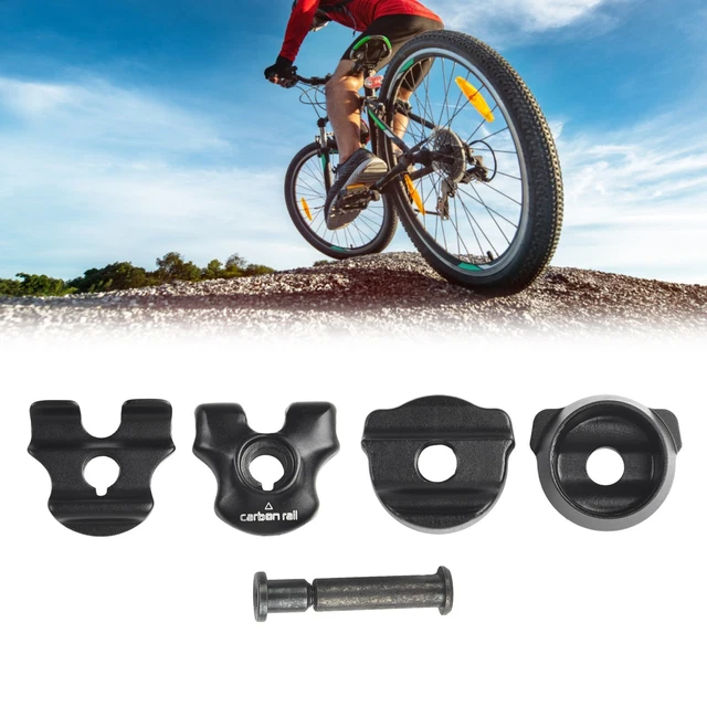 Pince de Tige de Selle pour Vélo Adaptateur de Rails de Selle en Carbone 7x9mm Tube de Tige de Selle Ovale / Ronde Accessoires de Cyclisme, 1 x kit de Pince de