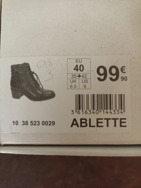 bottines femme Texto taille 40 comme neuve 