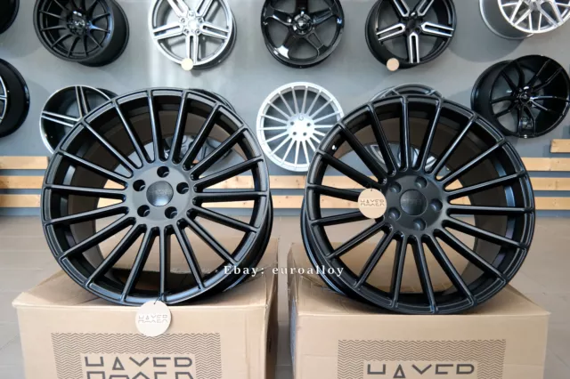 NEW 22 INCH 5x120 HAXER HX010 BLACK matt wheels for BMW X5 X6 E70 F15 F16  rims £1,510.00 - PicClick UK