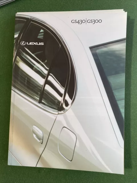 Lexus GS 300 & GS 430 Brochure 2001 -  October 2000 UK sales issue 44 pages