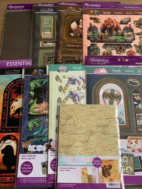 HUNKYDORY CARD MAKING topper Kits, inc deco large, toppers and paper ...