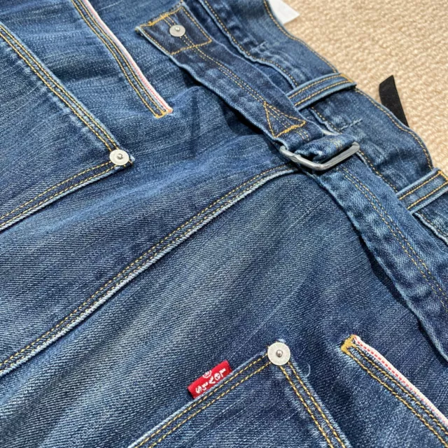 Levis Engineered Jeans Mens 34 x 28 Blue Twisted Denim Selvedge Mechanic Work 3