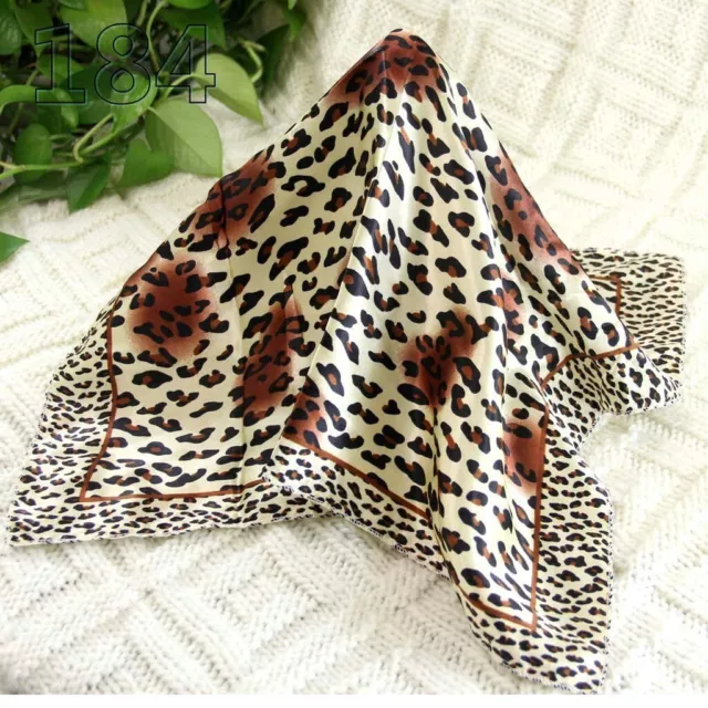 New 50cm Hot Elegant Silk Satin Womens Small Square Head Neck Scarf 184